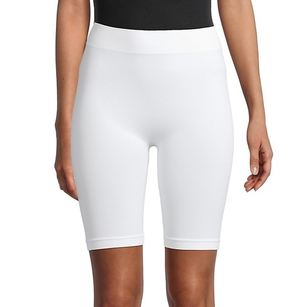 NWT| White Biker Shorts - Picture 1 of 5